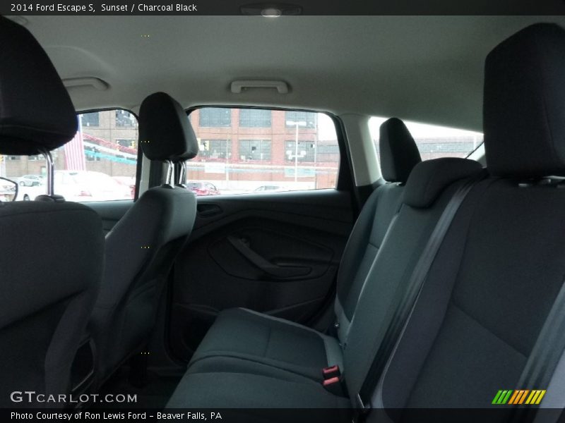 Sunset / Charcoal Black 2014 Ford Escape S