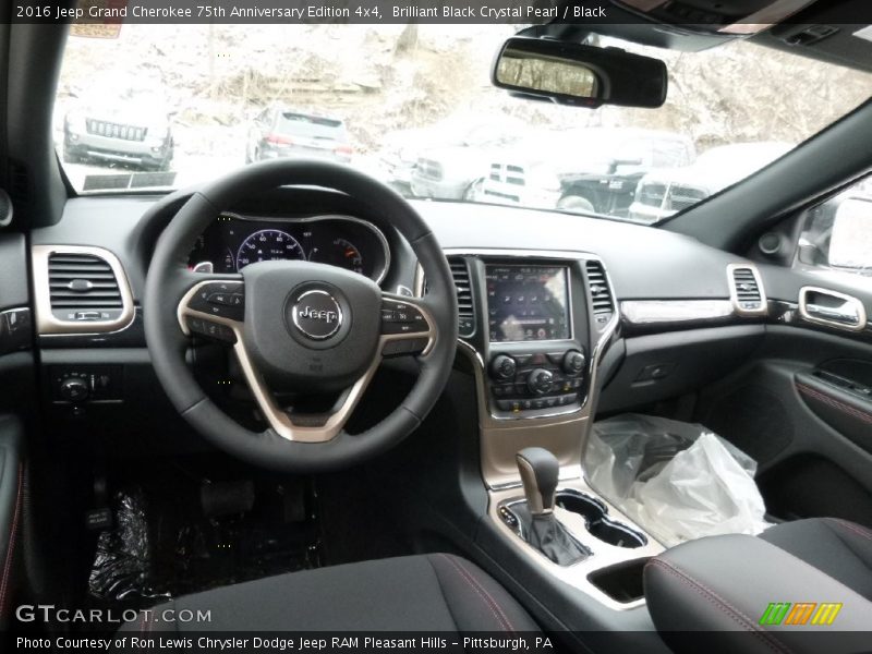 Brilliant Black Crystal Pearl / Black 2016 Jeep Grand Cherokee 75th Anniversary Edition 4x4