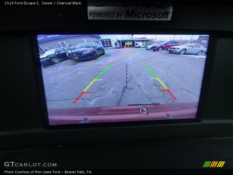 Sunset / Charcoal Black 2014 Ford Escape S