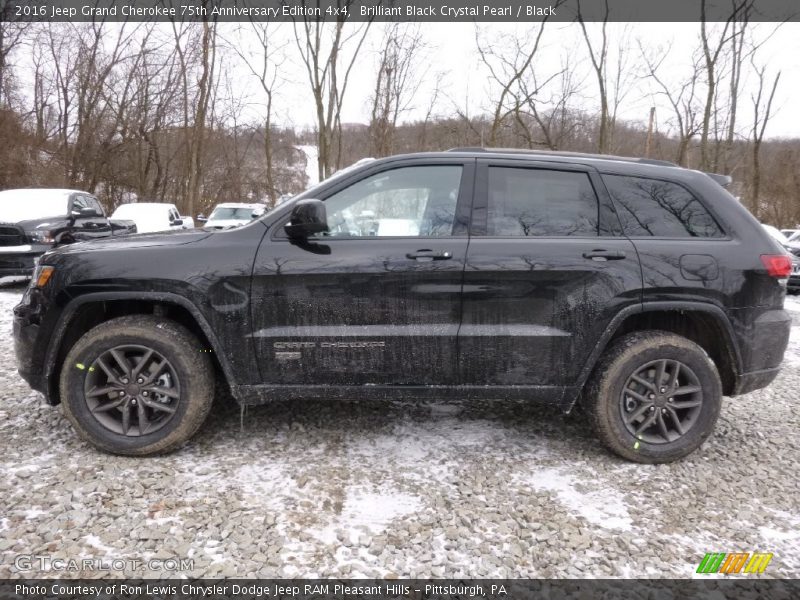 Brilliant Black Crystal Pearl / Black 2016 Jeep Grand Cherokee 75th Anniversary Edition 4x4