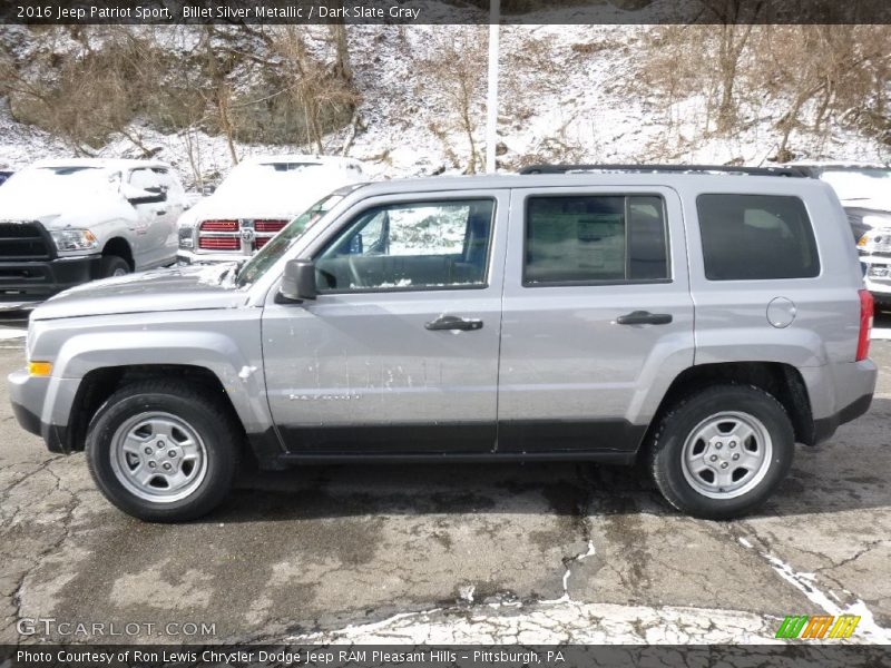 Billet Silver Metallic / Dark Slate Gray 2016 Jeep Patriot Sport