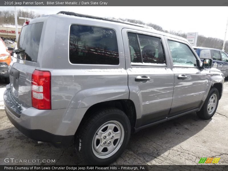 Billet Silver Metallic / Dark Slate Gray 2016 Jeep Patriot Sport