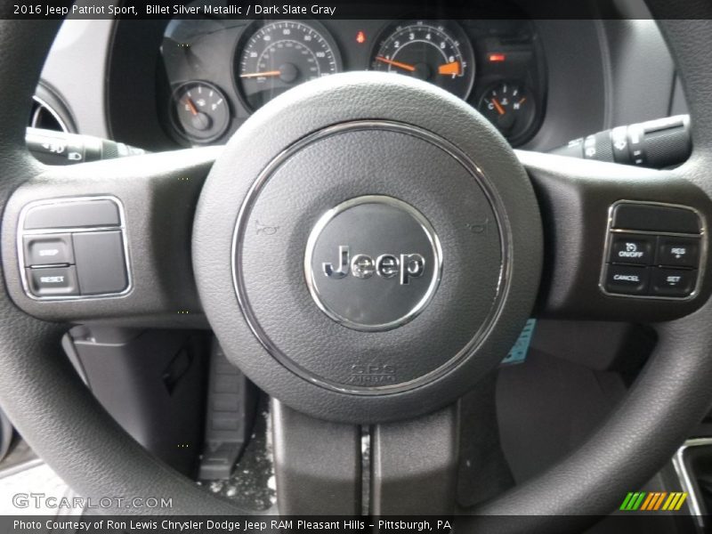 Billet Silver Metallic / Dark Slate Gray 2016 Jeep Patriot Sport