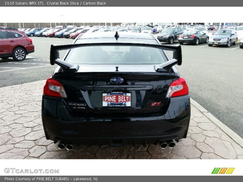 Crystal Black Silica / Carbon Black 2016 Subaru WRX STI