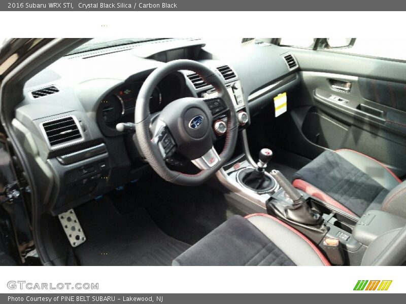 Carbon Black Interior - 2016 WRX STI 