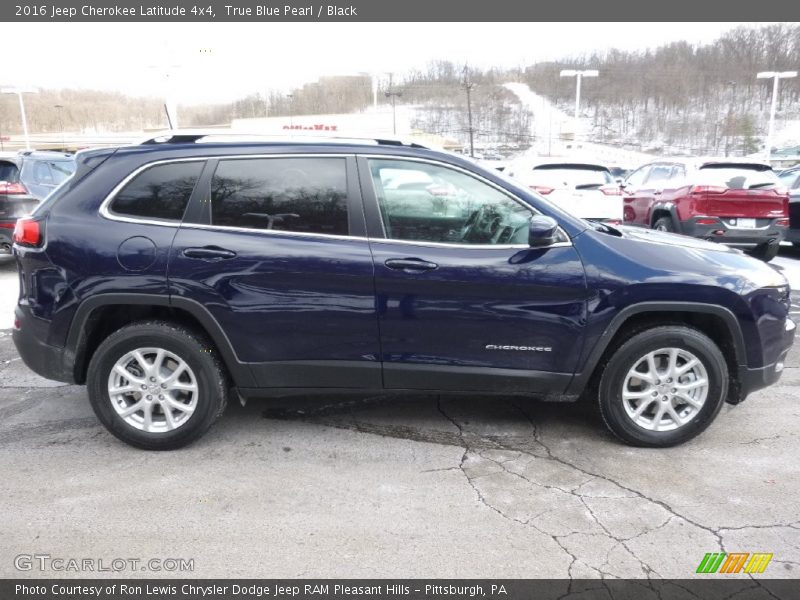 True Blue Pearl / Black 2016 Jeep Cherokee Latitude 4x4