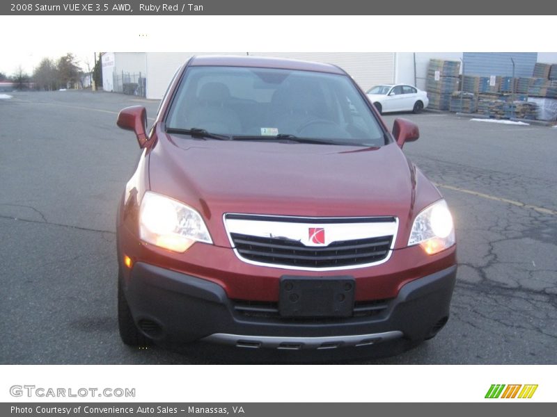 Ruby Red / Tan 2008 Saturn VUE XE 3.5 AWD