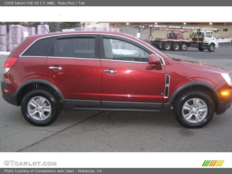 Ruby Red / Tan 2008 Saturn VUE XE 3.5 AWD