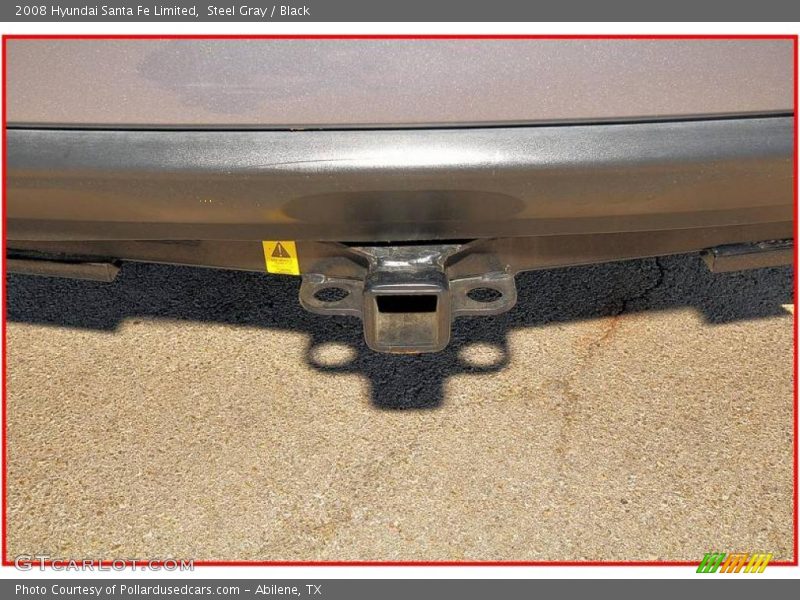 Steel Gray / Black 2008 Hyundai Santa Fe Limited