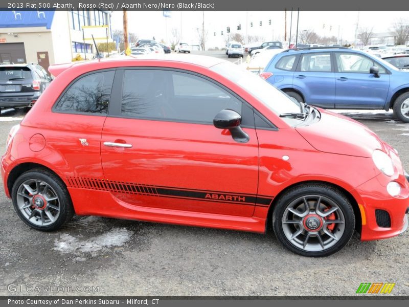 Rosso (Red) / Abarth Nero/Nero (Black/Black) 2013 Fiat 500 Abarth