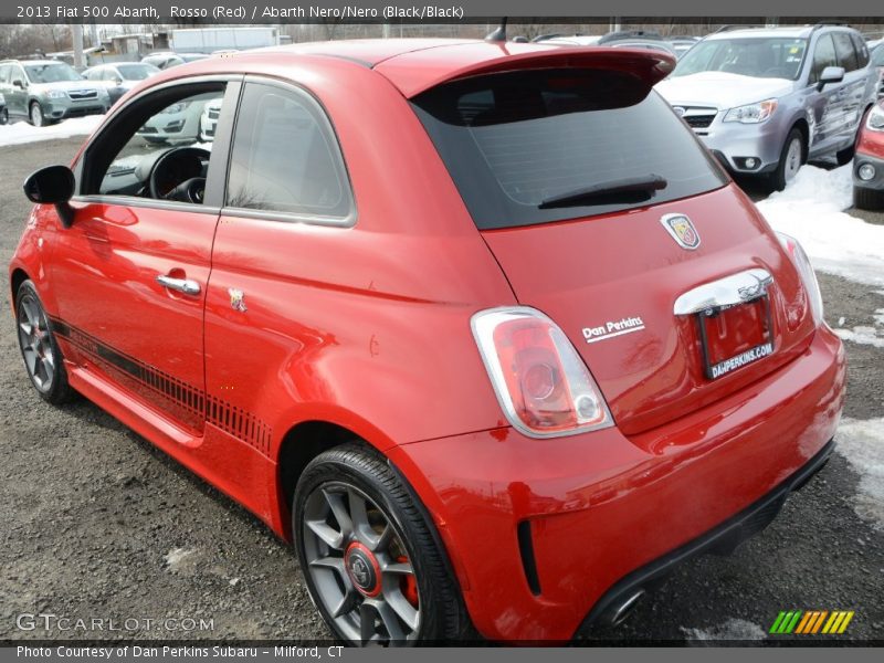 Rosso (Red) / Abarth Nero/Nero (Black/Black) 2013 Fiat 500 Abarth