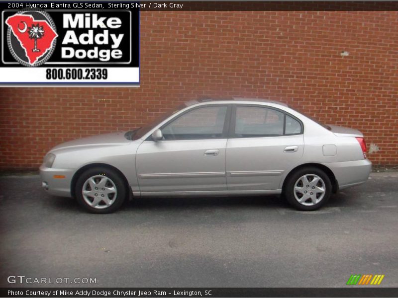 Sterling Silver / Dark Gray 2004 Hyundai Elantra GLS Sedan