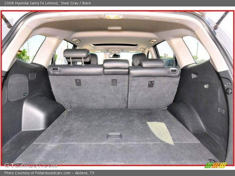 Steel Gray / Black 2008 Hyundai Santa Fe Limited