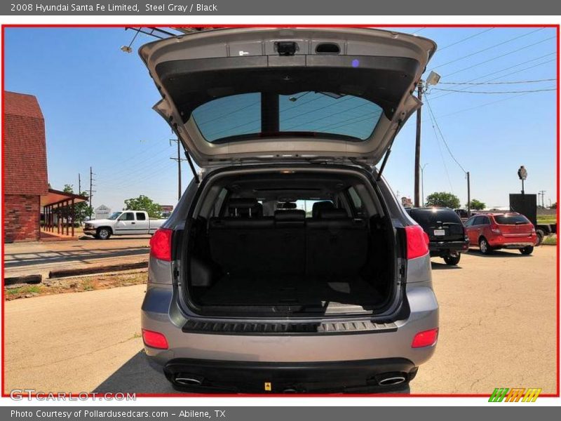 Steel Gray / Black 2008 Hyundai Santa Fe Limited