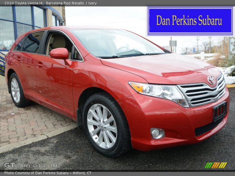 Barcelona Red Metallic / Ivory 2010 Toyota Venza I4