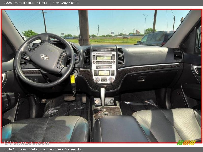 Steel Gray / Black 2008 Hyundai Santa Fe Limited