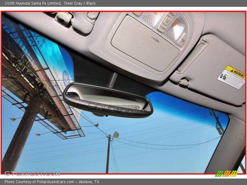 Steel Gray / Black 2008 Hyundai Santa Fe Limited