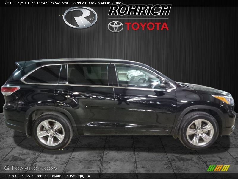 Attitude Black Metallic / Black 2015 Toyota Highlander Limited AWD