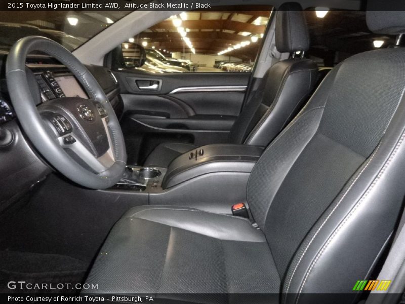 Attitude Black Metallic / Black 2015 Toyota Highlander Limited AWD