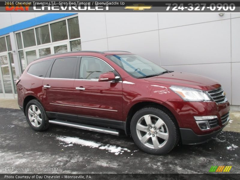 Siren Red Tintcoat / Ebony/Saddle Up 2016 Chevrolet Traverse LTZ