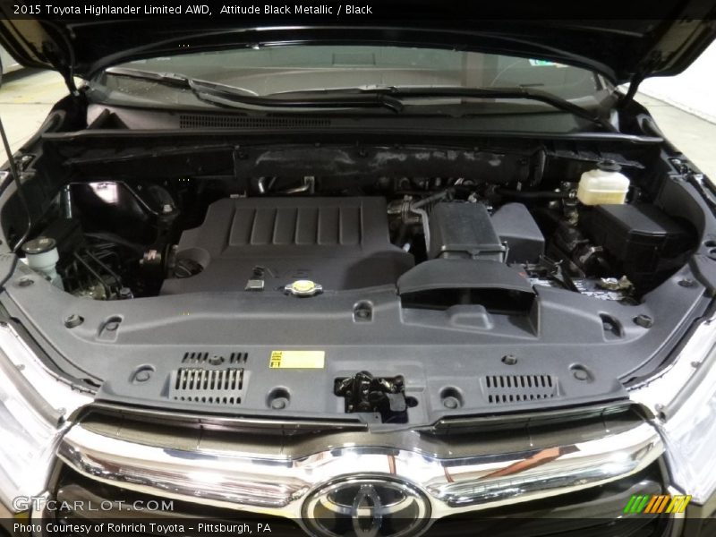 Attitude Black Metallic / Black 2015 Toyota Highlander Limited AWD