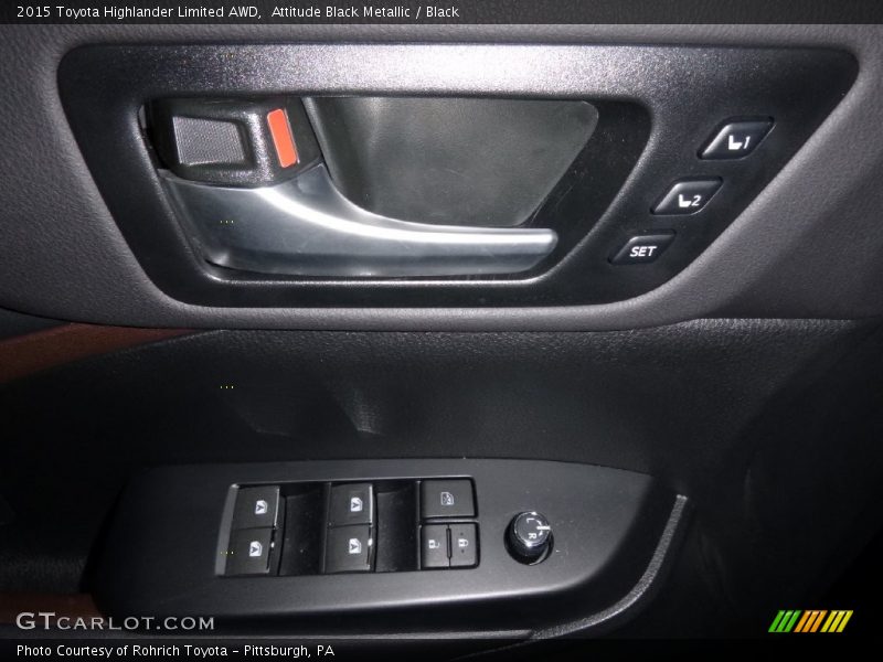 Attitude Black Metallic / Black 2015 Toyota Highlander Limited AWD