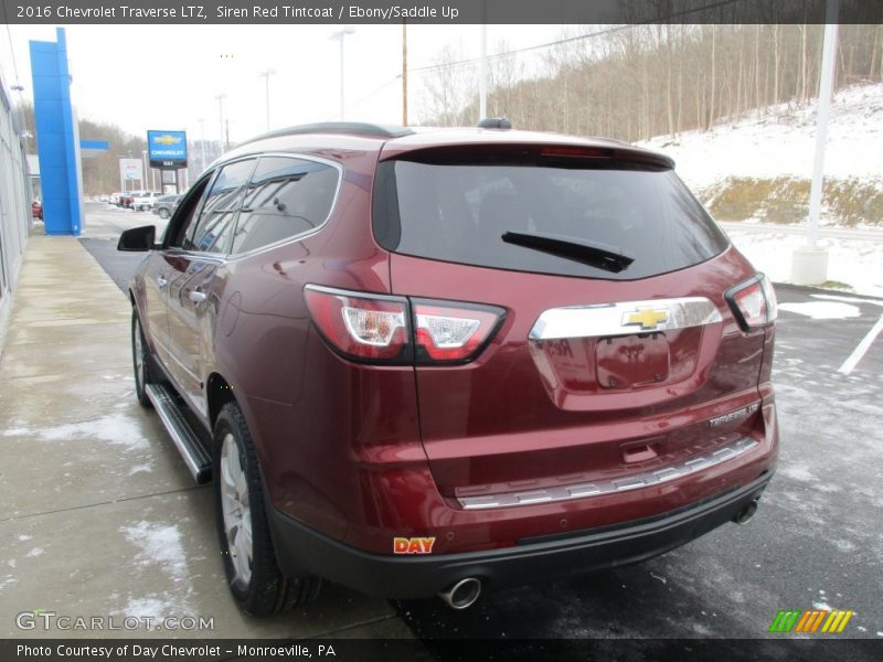 Siren Red Tintcoat / Ebony/Saddle Up 2016 Chevrolet Traverse LTZ