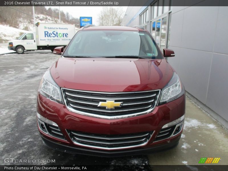 Siren Red Tintcoat / Ebony/Saddle Up 2016 Chevrolet Traverse LTZ