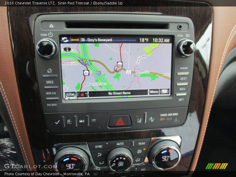 Navigation of 2016 Traverse LTZ
