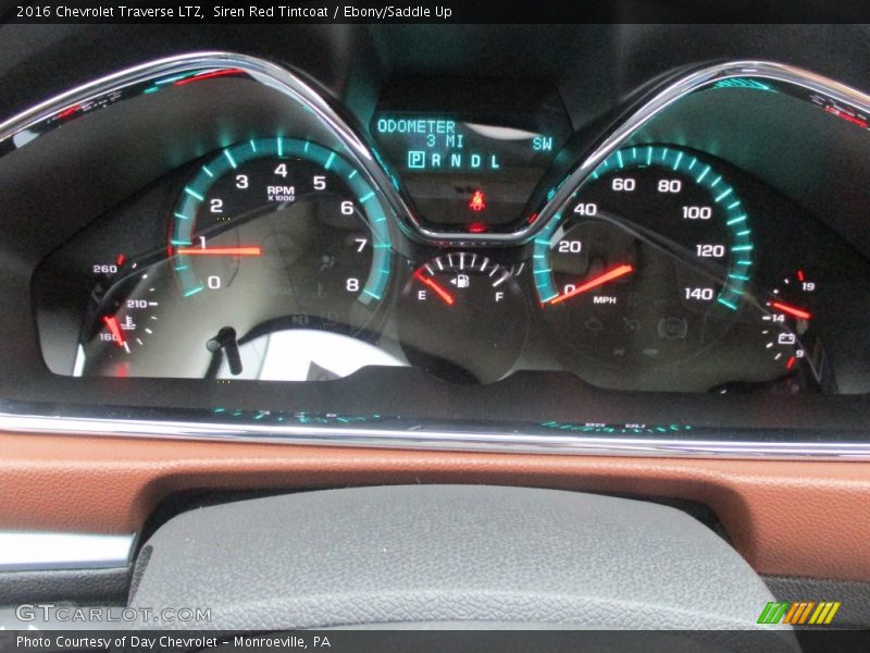 Siren Red Tintcoat / Ebony/Saddle Up 2016 Chevrolet Traverse LTZ