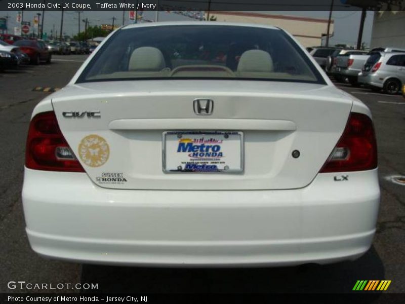 Taffeta White / Ivory 2003 Honda Civic LX Coupe