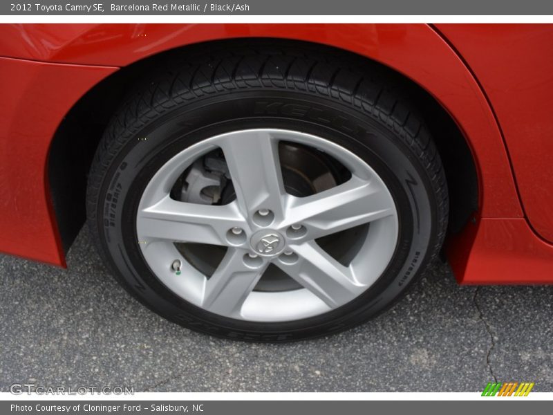 Barcelona Red Metallic / Black/Ash 2012 Toyota Camry SE