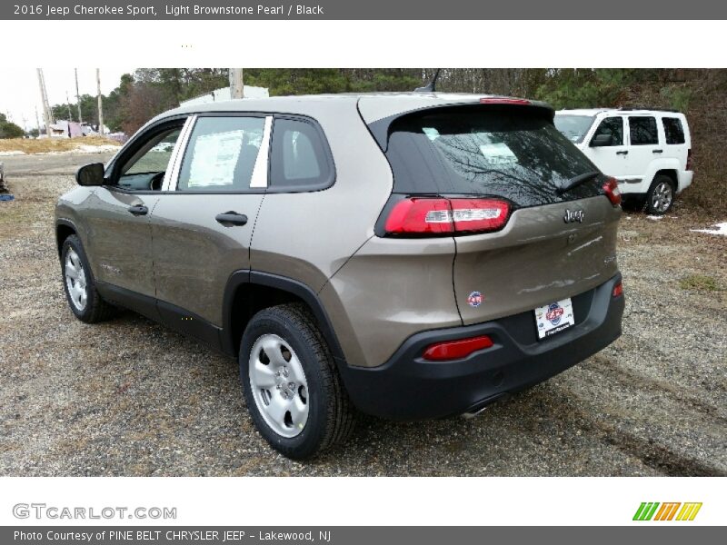 Light Brownstone Pearl / Black 2016 Jeep Cherokee Sport