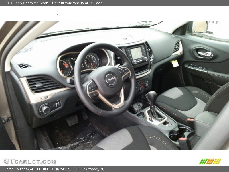Light Brownstone Pearl / Black 2016 Jeep Cherokee Sport