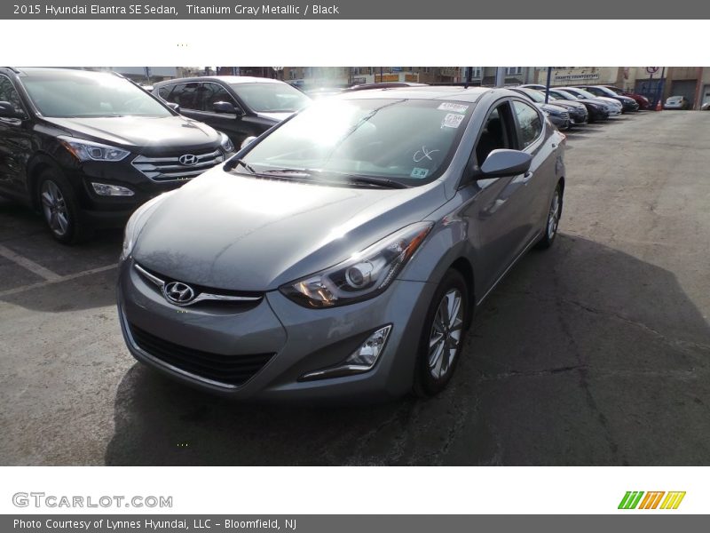 Titanium Gray Metallic / Black 2015 Hyundai Elantra SE Sedan