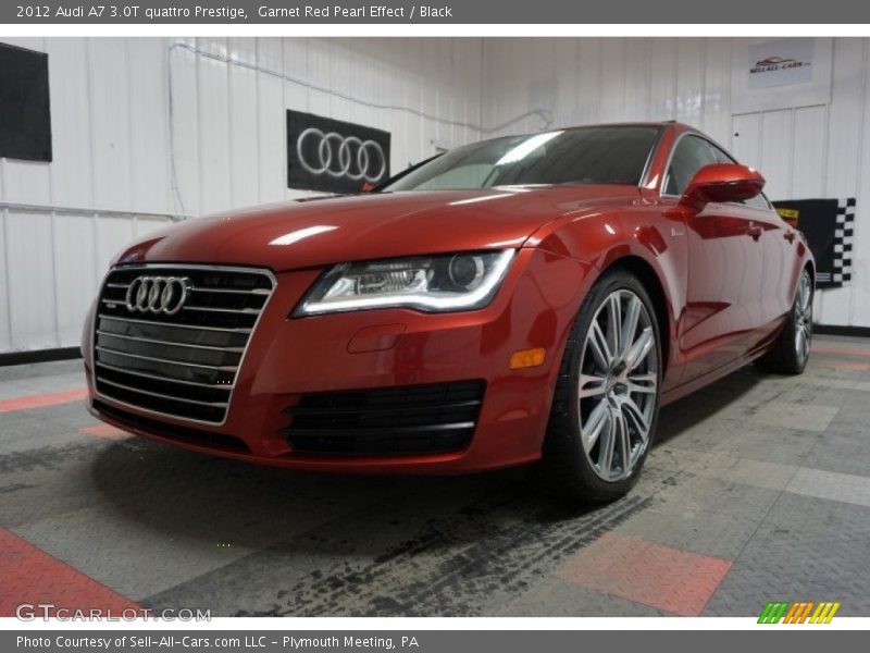 Garnet Red Pearl Effect / Black 2012 Audi A7 3.0T quattro Prestige