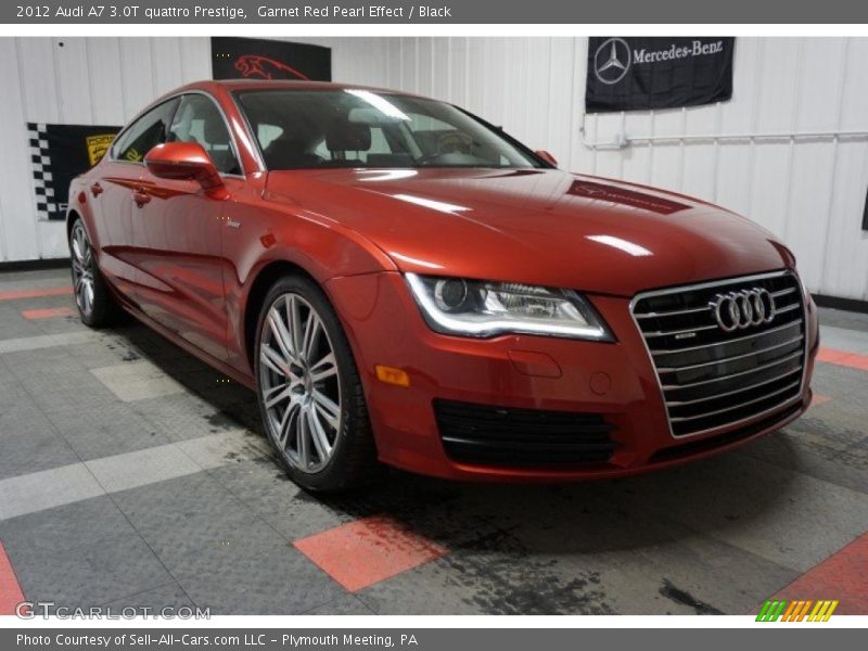 Garnet Red Pearl Effect / Black 2012 Audi A7 3.0T quattro Prestige