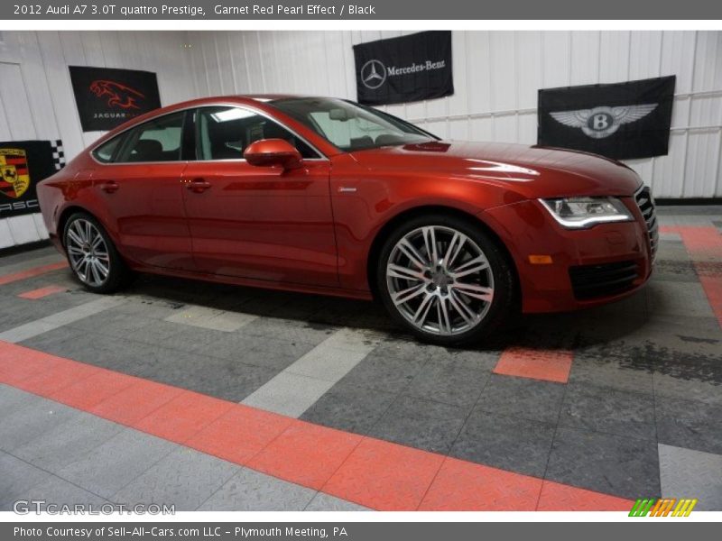 Garnet Red Pearl Effect / Black 2012 Audi A7 3.0T quattro Prestige