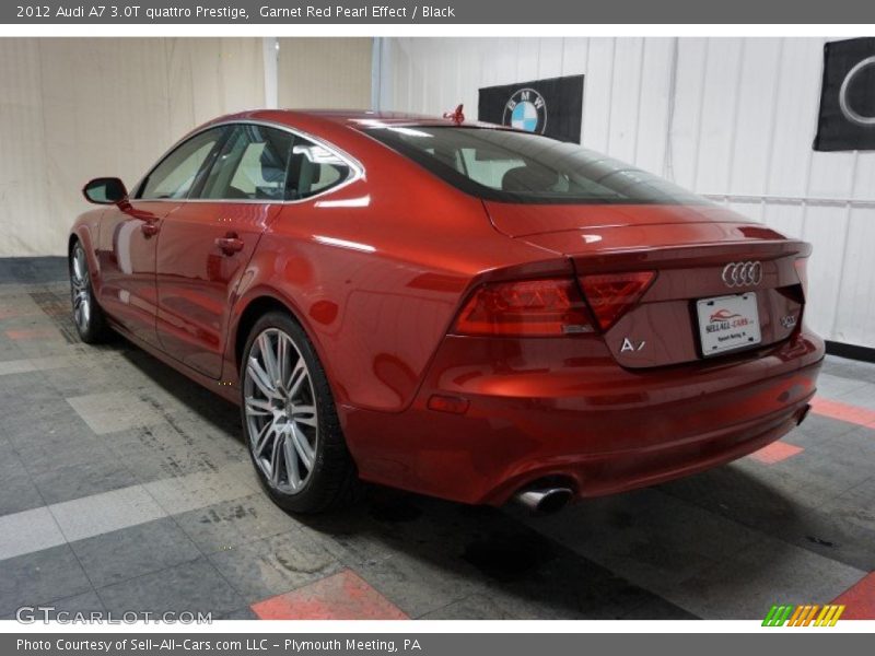 Garnet Red Pearl Effect / Black 2012 Audi A7 3.0T quattro Prestige