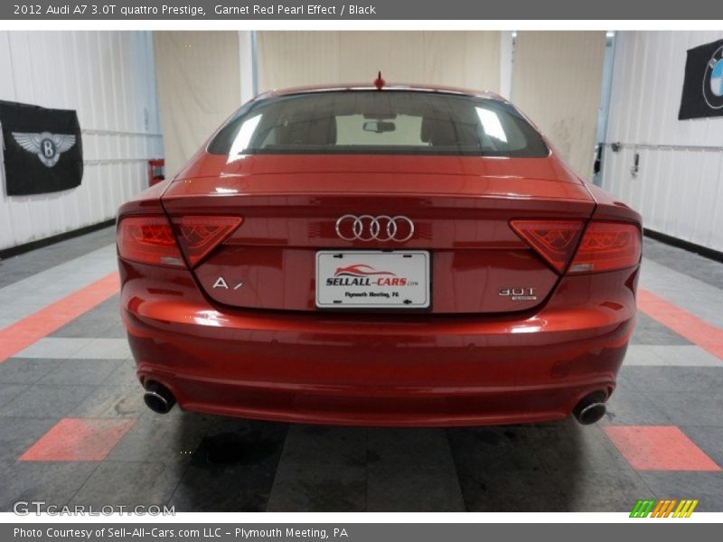 Garnet Red Pearl Effect / Black 2012 Audi A7 3.0T quattro Prestige