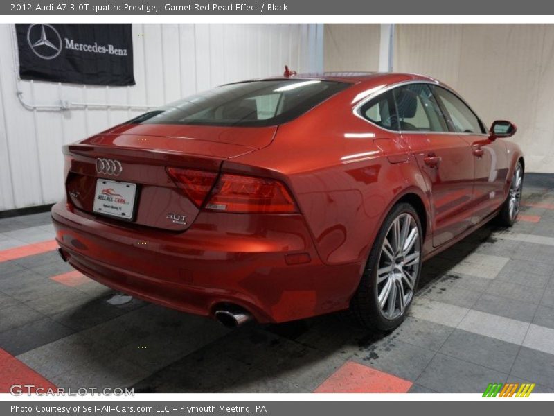 Garnet Red Pearl Effect / Black 2012 Audi A7 3.0T quattro Prestige