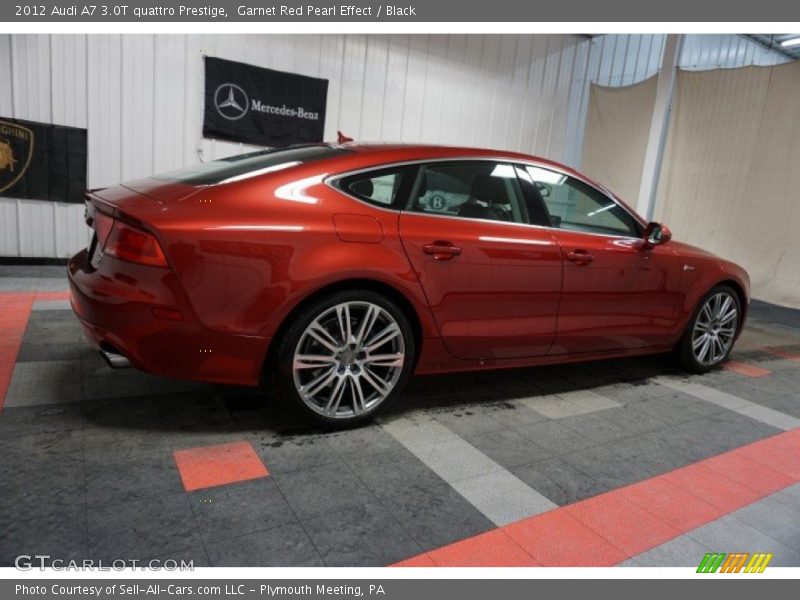 Garnet Red Pearl Effect / Black 2012 Audi A7 3.0T quattro Prestige