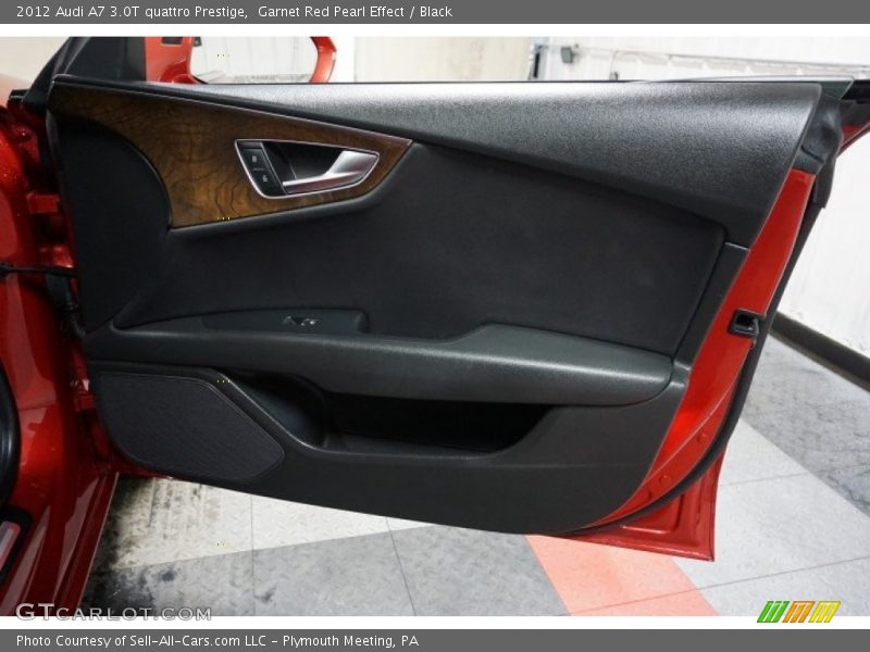 Garnet Red Pearl Effect / Black 2012 Audi A7 3.0T quattro Prestige
