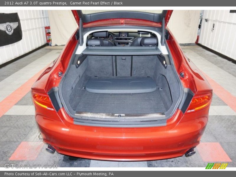 Garnet Red Pearl Effect / Black 2012 Audi A7 3.0T quattro Prestige