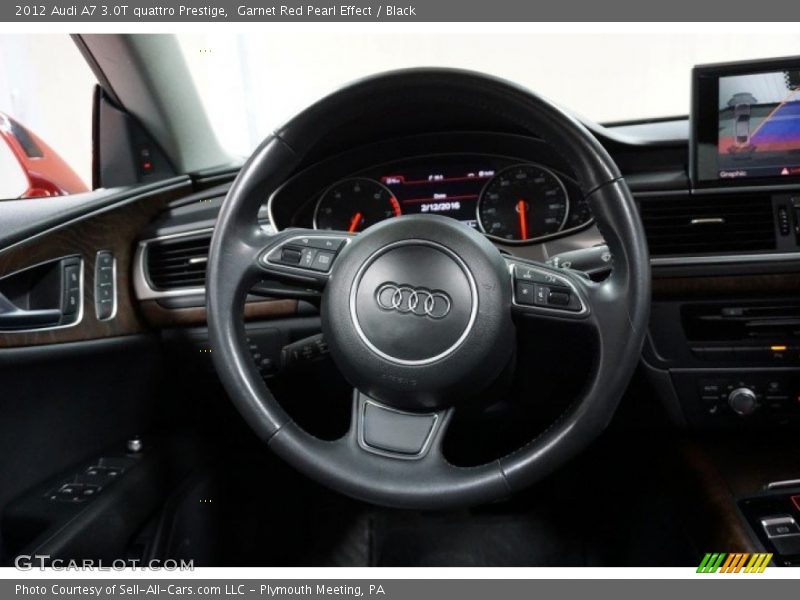 Garnet Red Pearl Effect / Black 2012 Audi A7 3.0T quattro Prestige