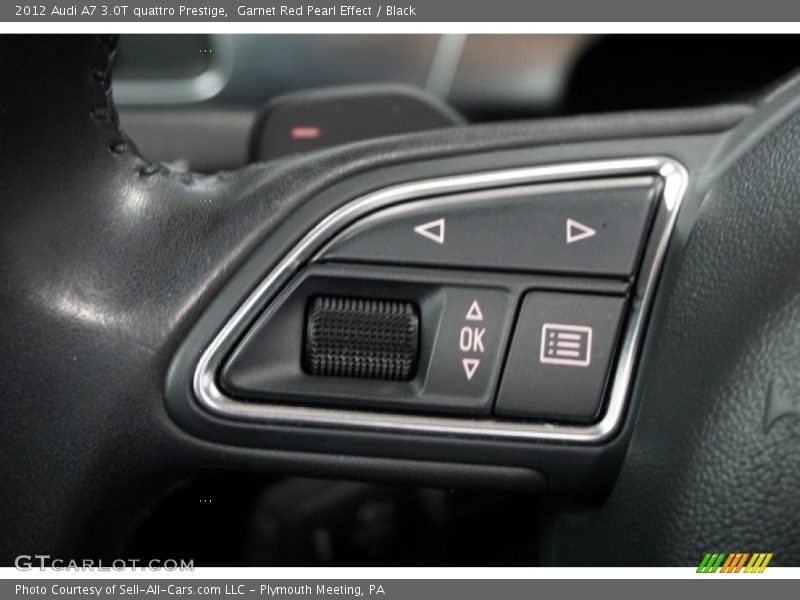 Garnet Red Pearl Effect / Black 2012 Audi A7 3.0T quattro Prestige
