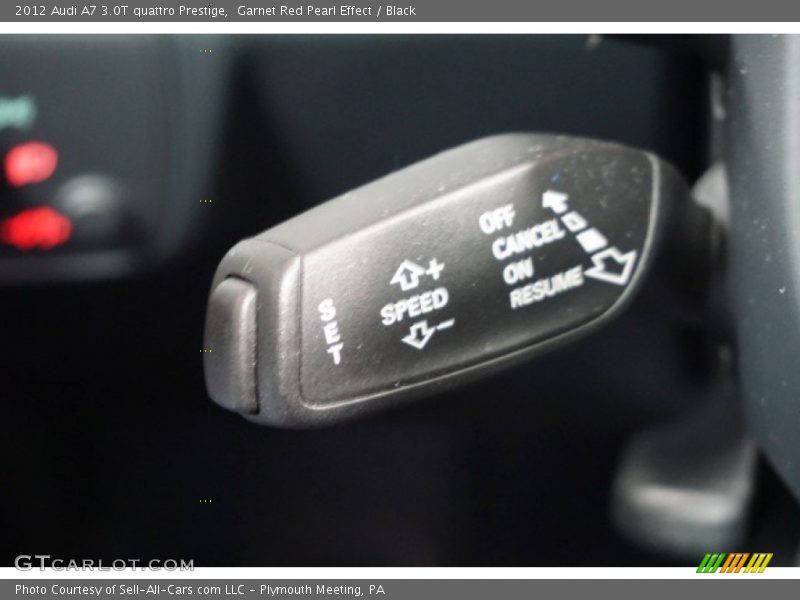 Garnet Red Pearl Effect / Black 2012 Audi A7 3.0T quattro Prestige