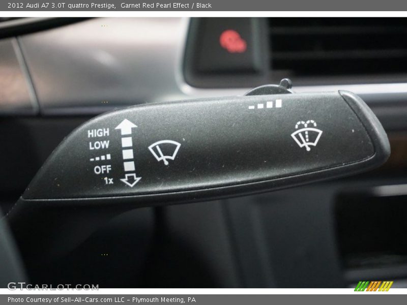 Garnet Red Pearl Effect / Black 2012 Audi A7 3.0T quattro Prestige