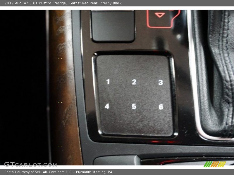 Garnet Red Pearl Effect / Black 2012 Audi A7 3.0T quattro Prestige