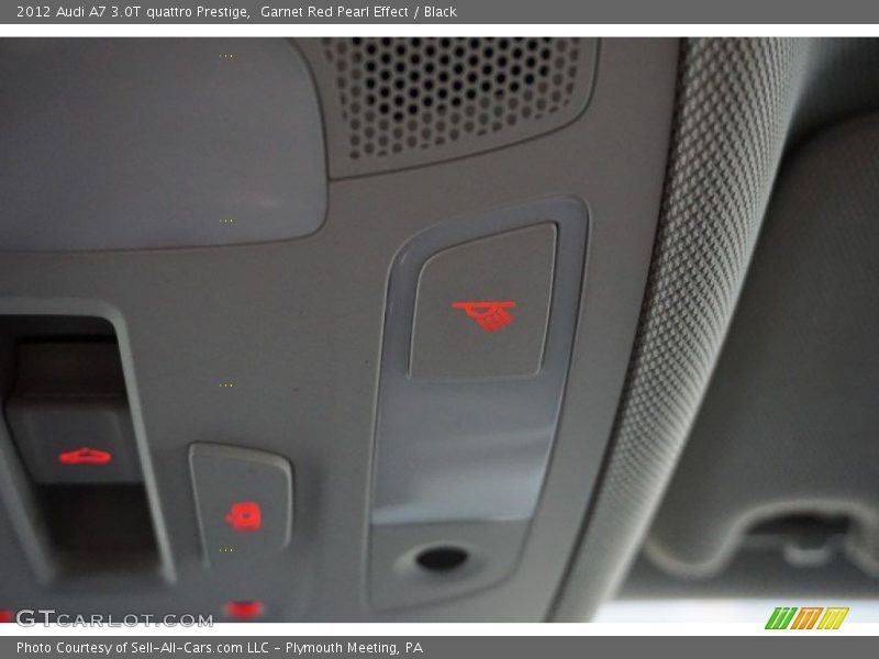 Garnet Red Pearl Effect / Black 2012 Audi A7 3.0T quattro Prestige